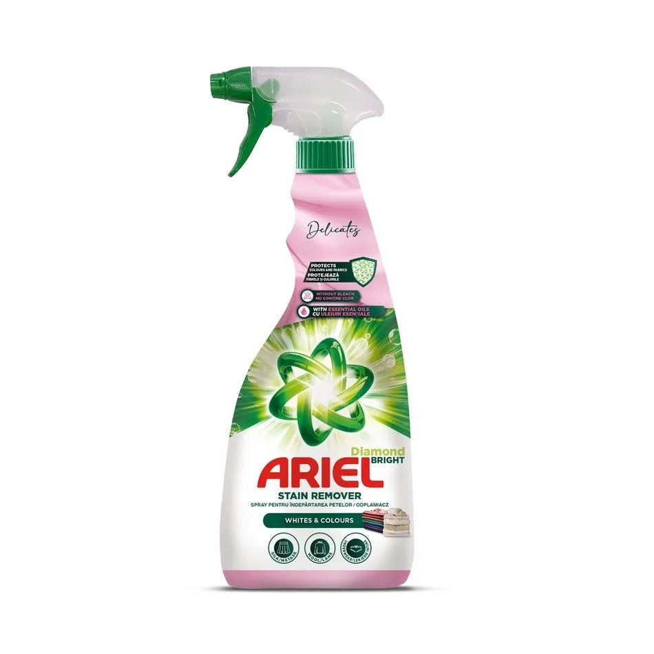 Ariel Spray pentru indepartarea petelor 750 ml Delicates Whites&Colours
