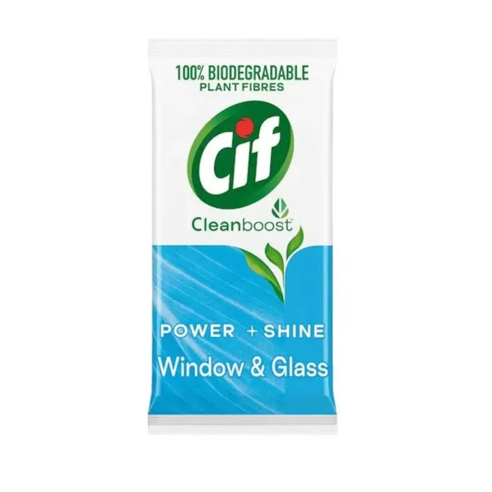 Cif Servetele umede pentru geamuri si oglinzi 30 buc Cleanboost Power+Shine