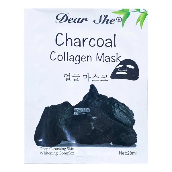 Dear She Masca de fata cu carbune activ 28 ml Charcoal Collagen