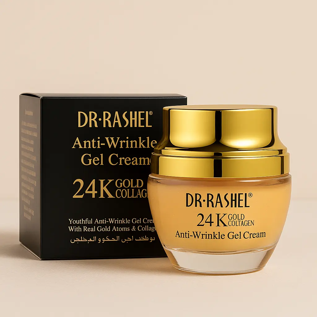 Dr. Rashel Crema Gel Anti-Aging cu aur si colagen 50 ml 24K Gold & Collagen Anti-Wrinkle