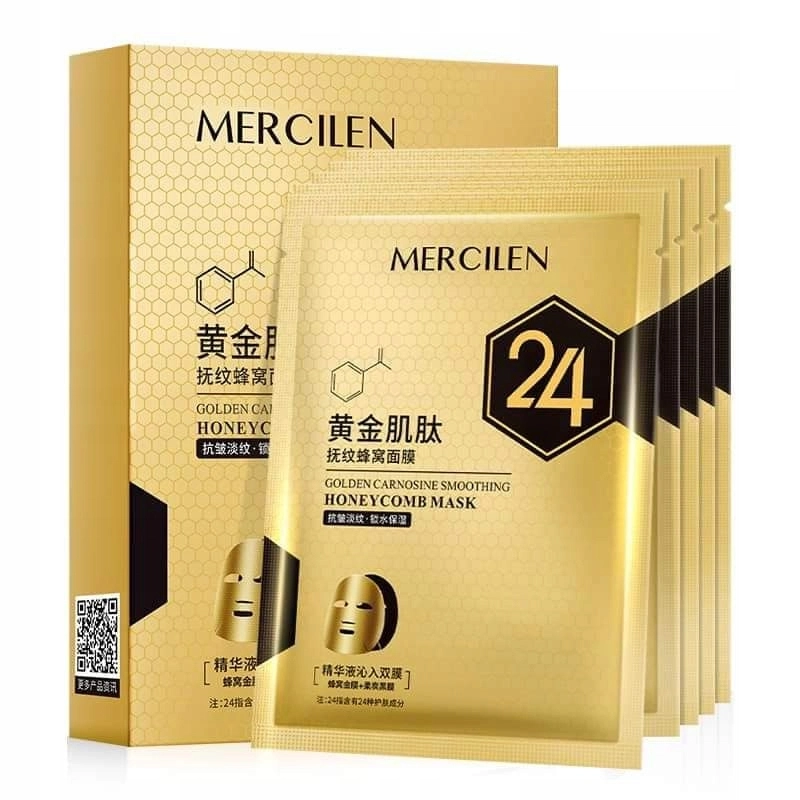 Mercilen Masca de fata cu carnosina de aur si efect luminos 28 ml Golden Carnosine