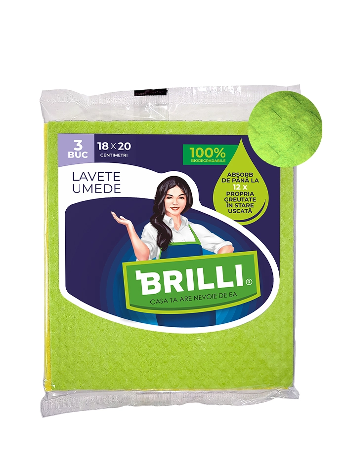 Misavan Lavete umede 3 buc Brilli 18x20 cm