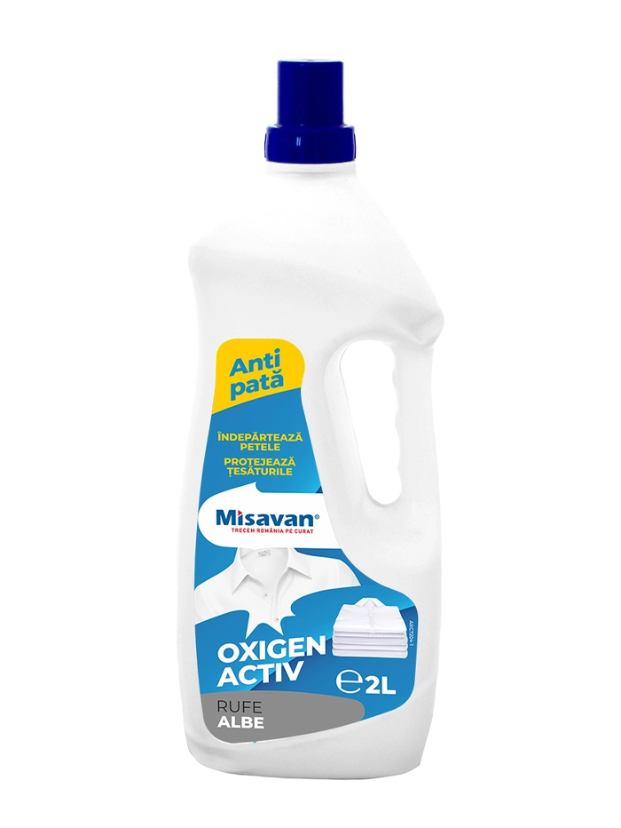 Misavan Solutie indepartare pete 2 L Rufe Albe Oxigen Activ