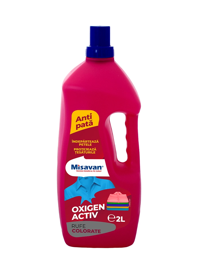 Misavan Solutie indepartare pete 2 L Rufe Colorate Oxigen Activ