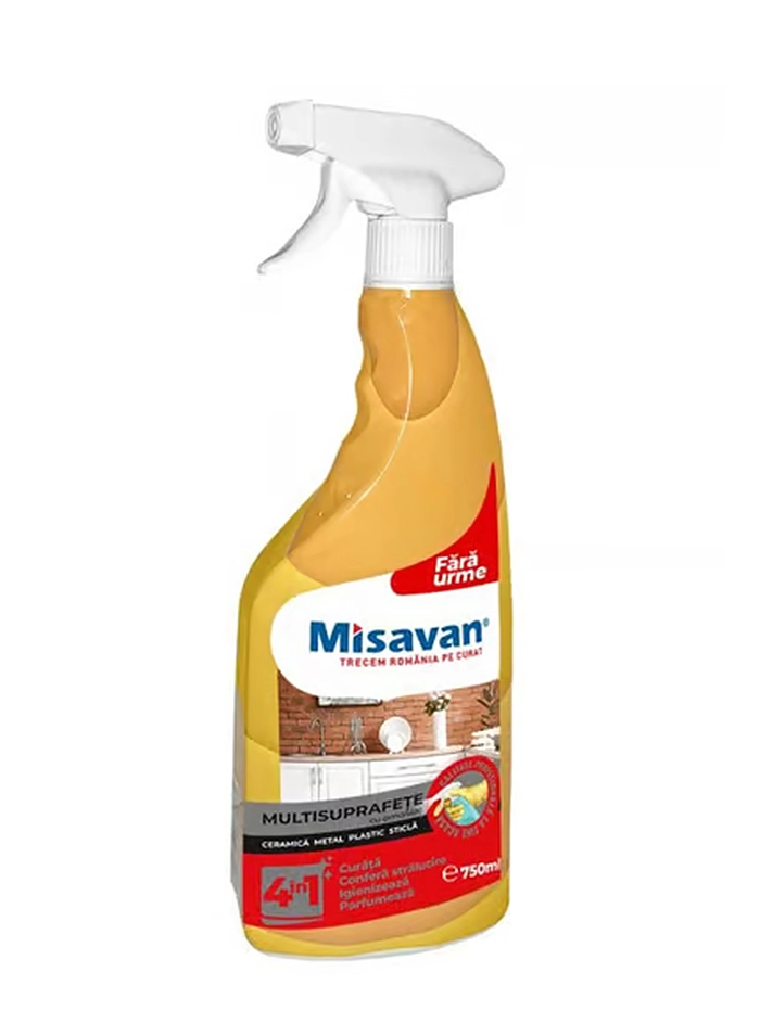 Misavan Solutie multisuprafete cu pompa 750 ml 4in1