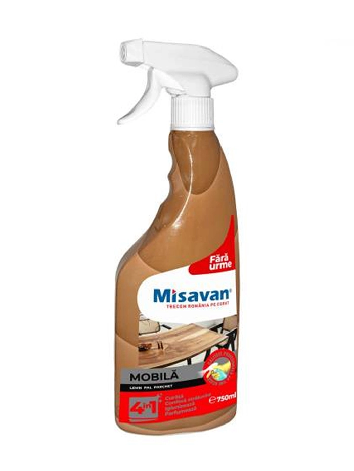 Misavan Solutie pentru lustruit mobila 750 ml 4in1