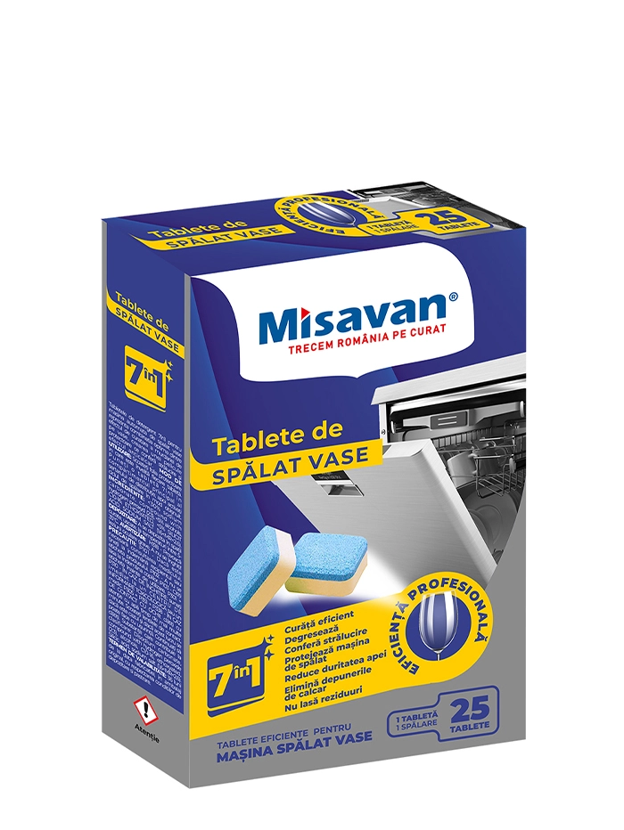 Misavan Tablete pentru masina de spalat vase 25 buc 7in1