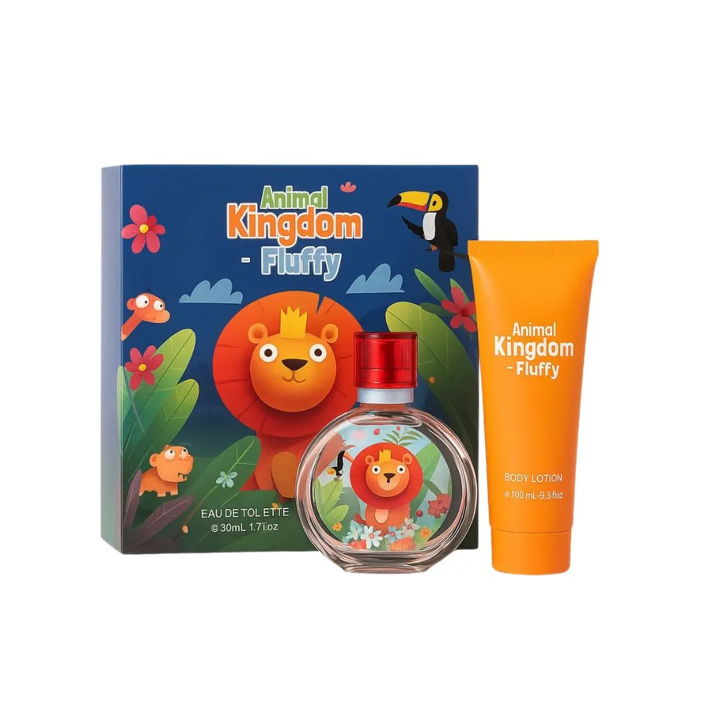 V.V.LOVE Set pentru Copii:Parfum+Gel de dus 50+50 ml Animal Kingdom Fluffy
