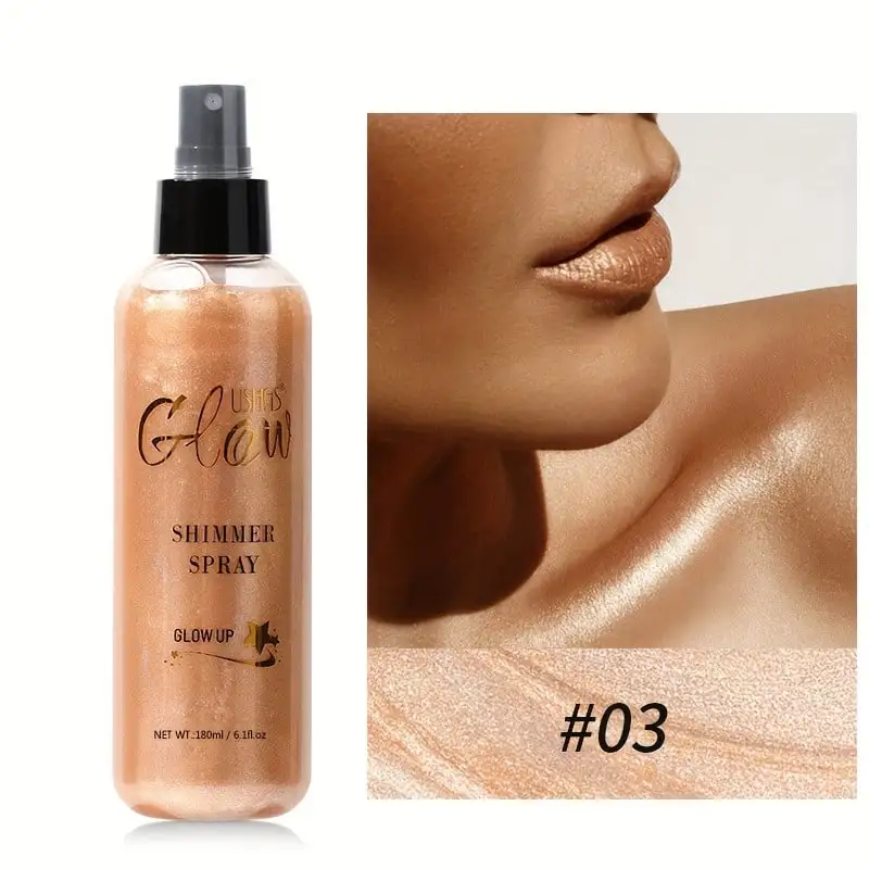Ushas Spray iluminator pentru fata si corp (ofera un efect stralucitor si radiant) 180 ml No.03