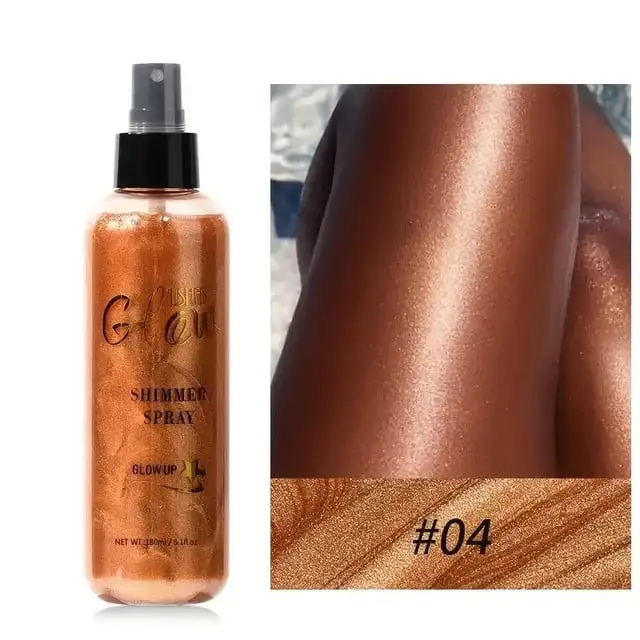 Ushas Spray iluminator pentru fata si corp (ofera un efect stralucitor si radiant) 180 ml No.04