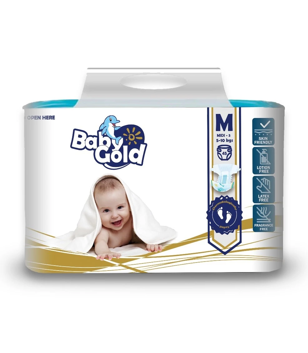Baby Gold scutece Midi nr.3 5-10 kg 45 buc