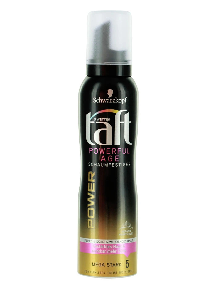 Taft Spuma de par 150 ml nr.5 Powerful Age-Negru importdirect.ro imagine noua