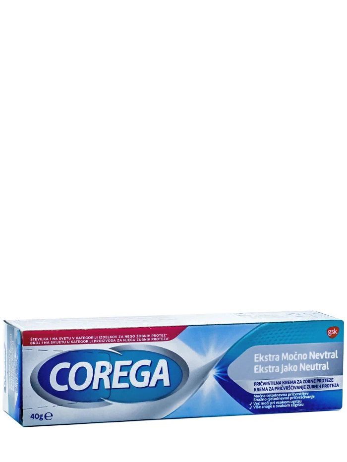 Corega Adeziv proteza 40 g Fara Gust(Gri) Corega imagine