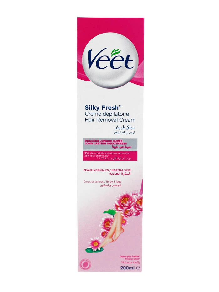 Veet crema depilatoare 200 ml silk & fresh(normal skin)