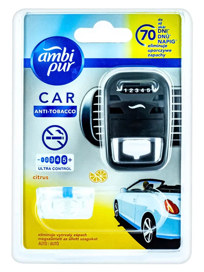 Ambi pur aparat odorizant auto 7 ml anti-tobacco