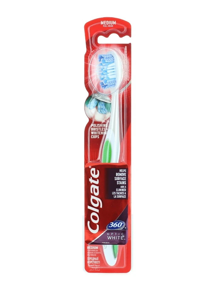 Colgate periuta de dinti 1 buc 360 optic white medium