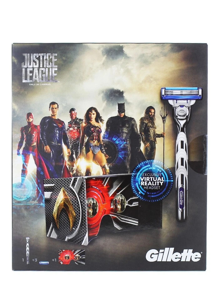 Gillette caseta:Aparat de ras cu cap+2 rezerve+Ochelari VR Mach 3 Gillette imagine noua