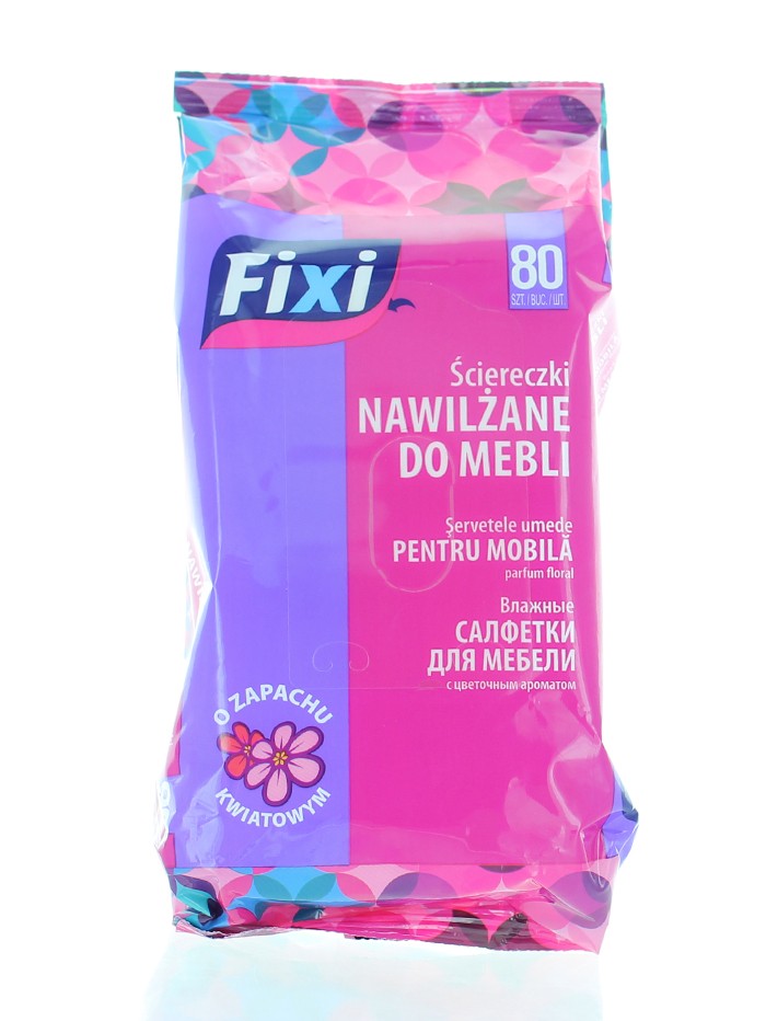 Fixi servetele umede pentru mobila 80buc floral