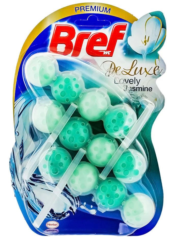 Bref odorizant wc cu bile 3x50g de luxe lovely jasmine