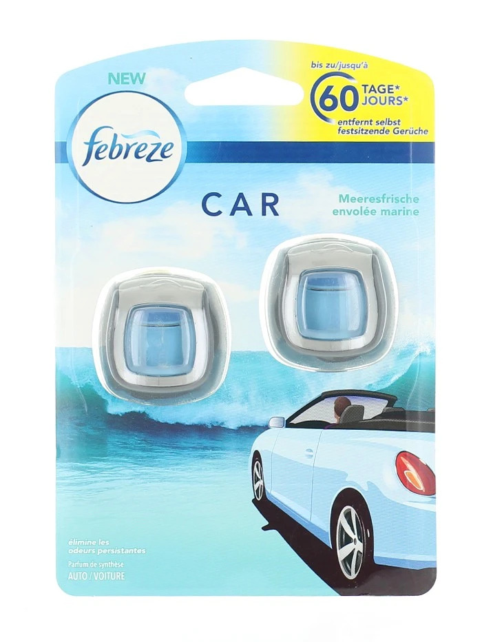 Febreze aparat odorizant auto 2x2ml meeresfrische