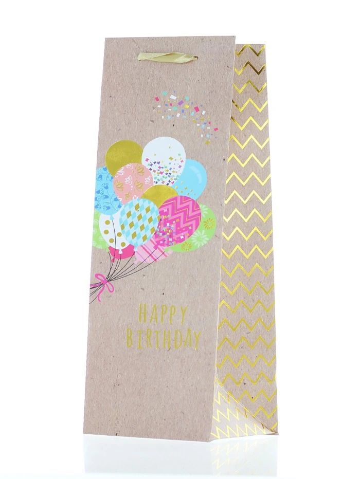 Sacosa Cadou pentru sticla 1 buc Happy Birthday