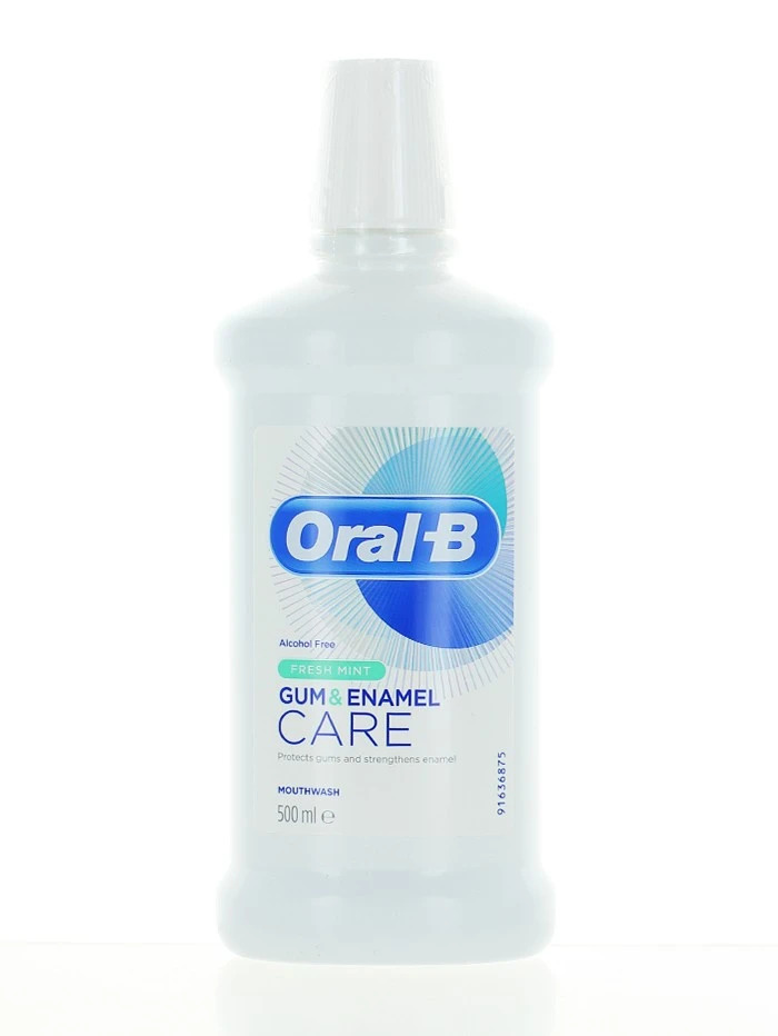 Oral-B Apa de gura 500 ml Gum & Enamel Fresh Mint imagine produs