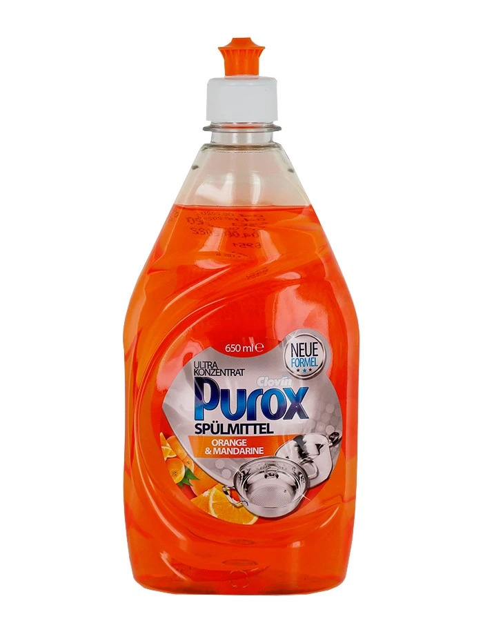 Purox Detergent pentru vase 650 ml Orange&Mandarine importdirect.ro imagine noua