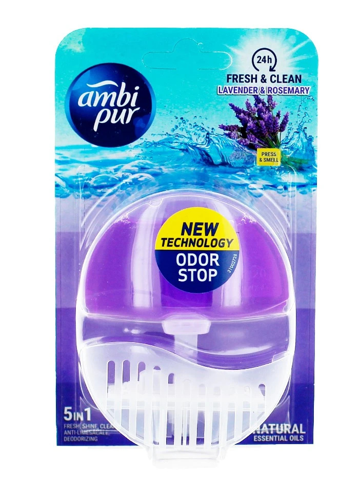 Ambi pur aparat odorizant wc+rezerva 55 ml lavender & rosemary