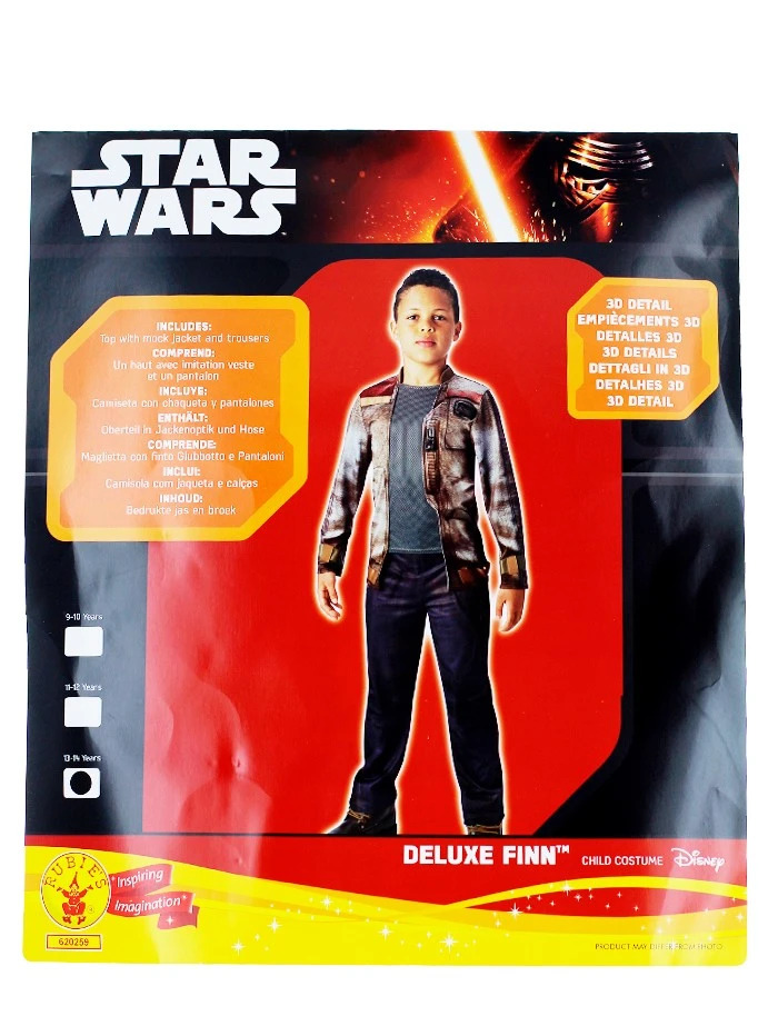 Disney costum carnaval star wars deluxe finn 13-14 ani