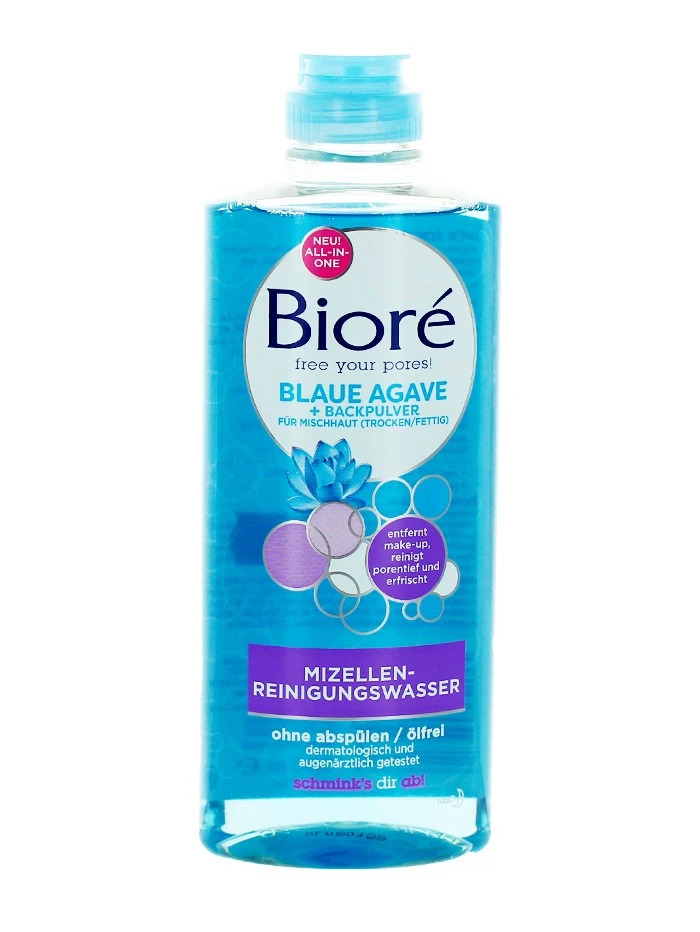 Biore Apa micelara 300 ml Blue Agave&Baking Soda