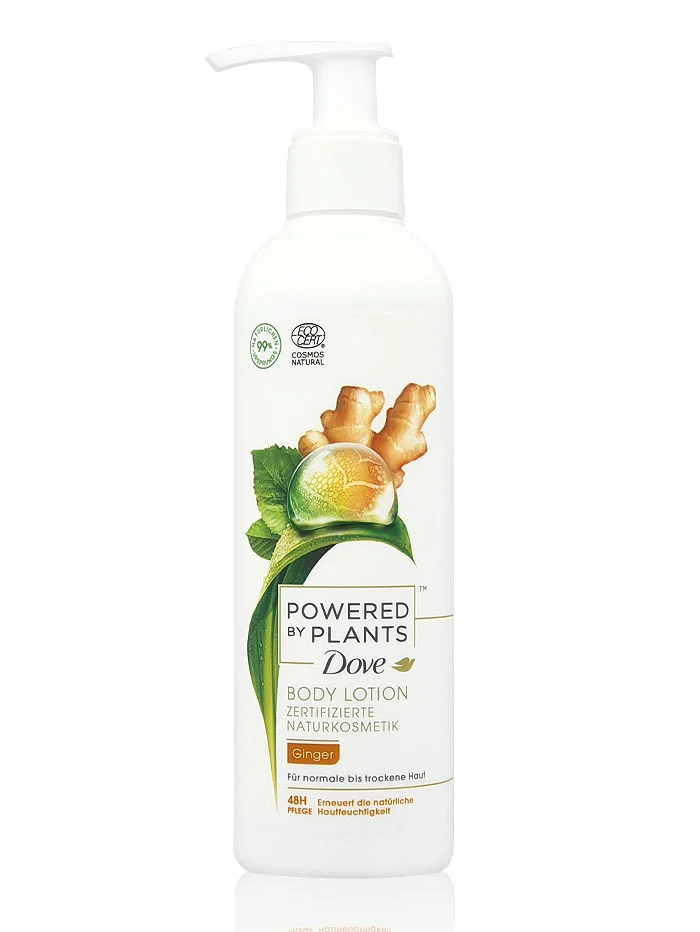 Dove lotiune de corp cu pompa 250 ml powered by plants ginger