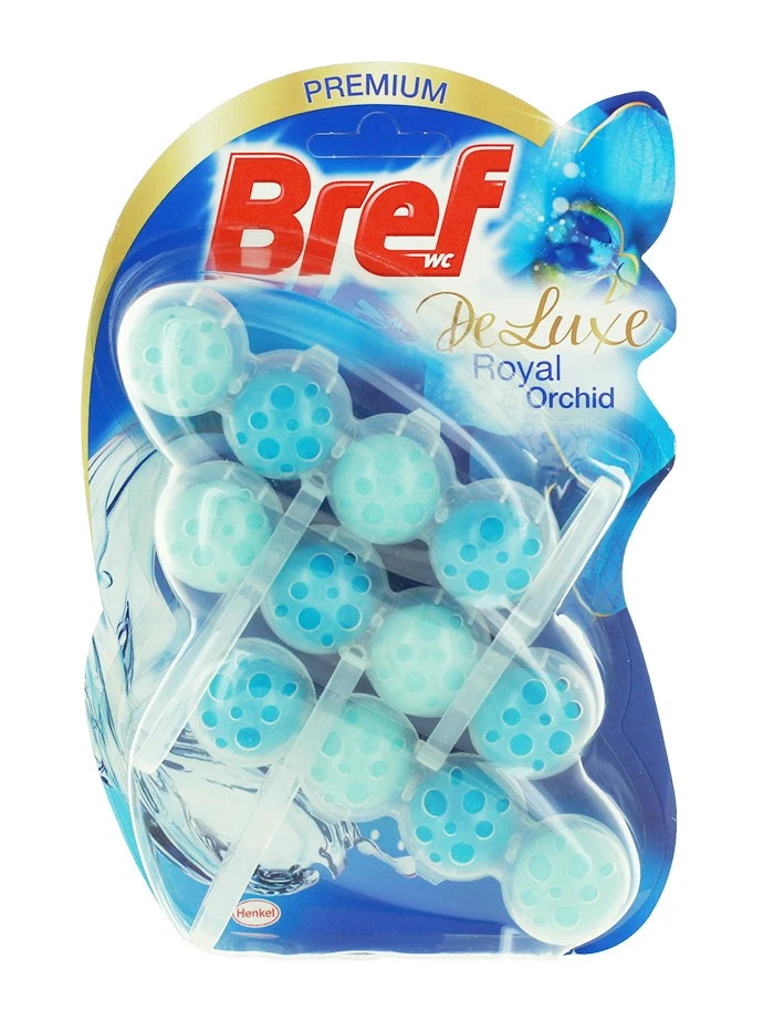 Bref odorizant wc cu bile 3x50g de luxe royal orchid