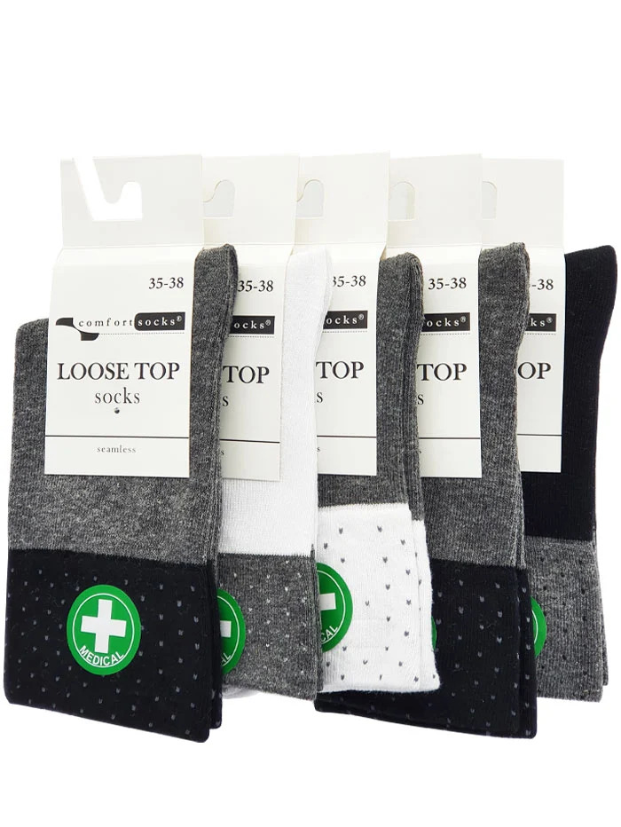 Comfort sosete fara elastic pentru femei 35-38 diverse culori