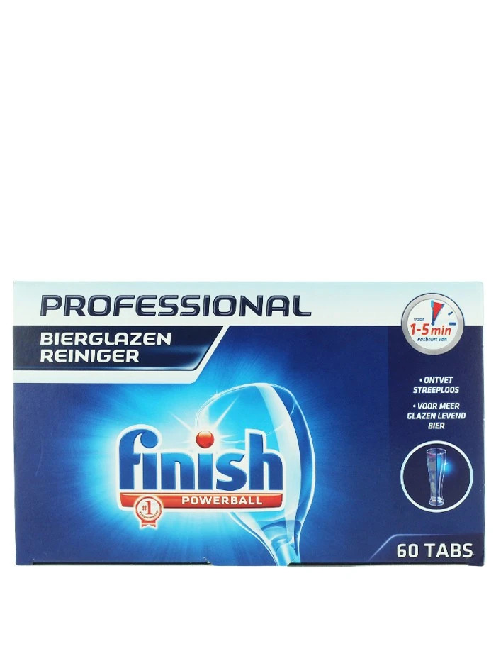 Finish tablete pentru curatarea paharelor 60 buc professional