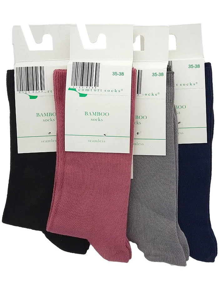 Comfort sosete bambus pentru femei cod:433 35-38 diverse culori