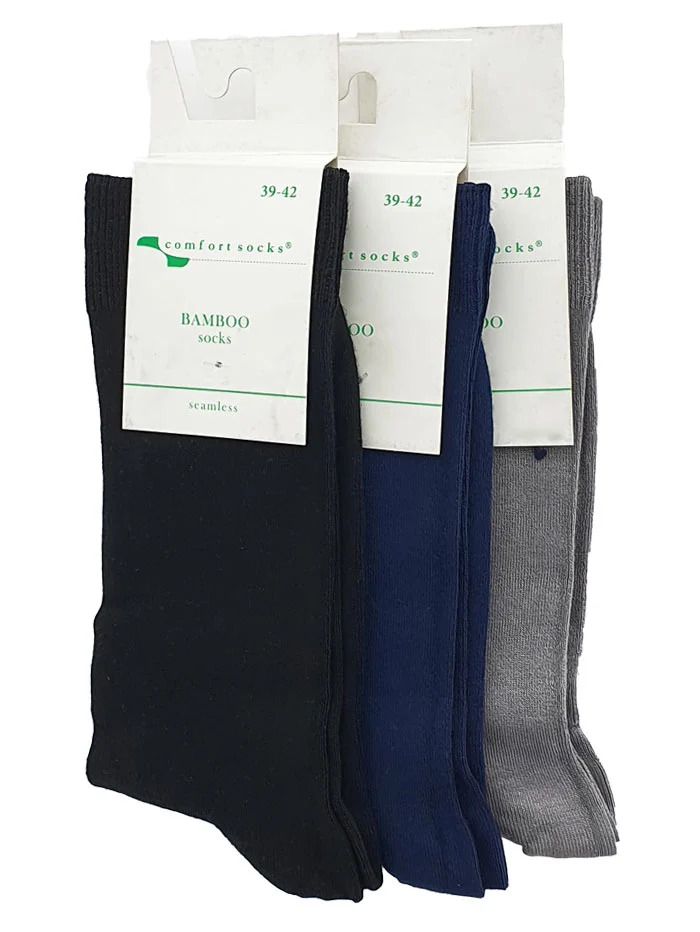 Comfort sosete bambus pentru barbati 39-42 diverse culori