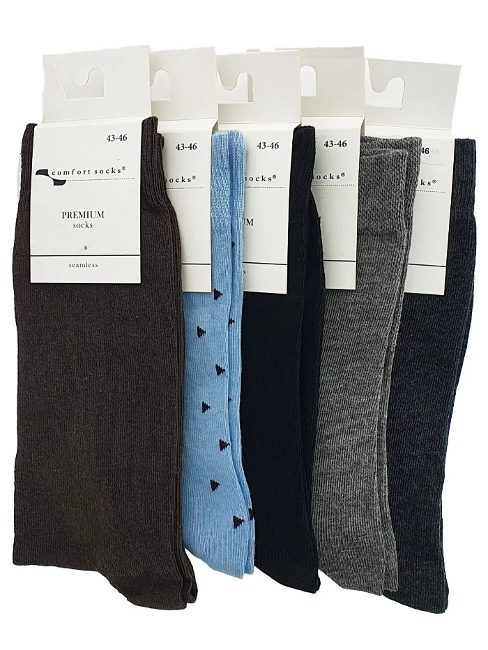 Comfort sosete premium stretch 43-46 cod:046 diverse culori
