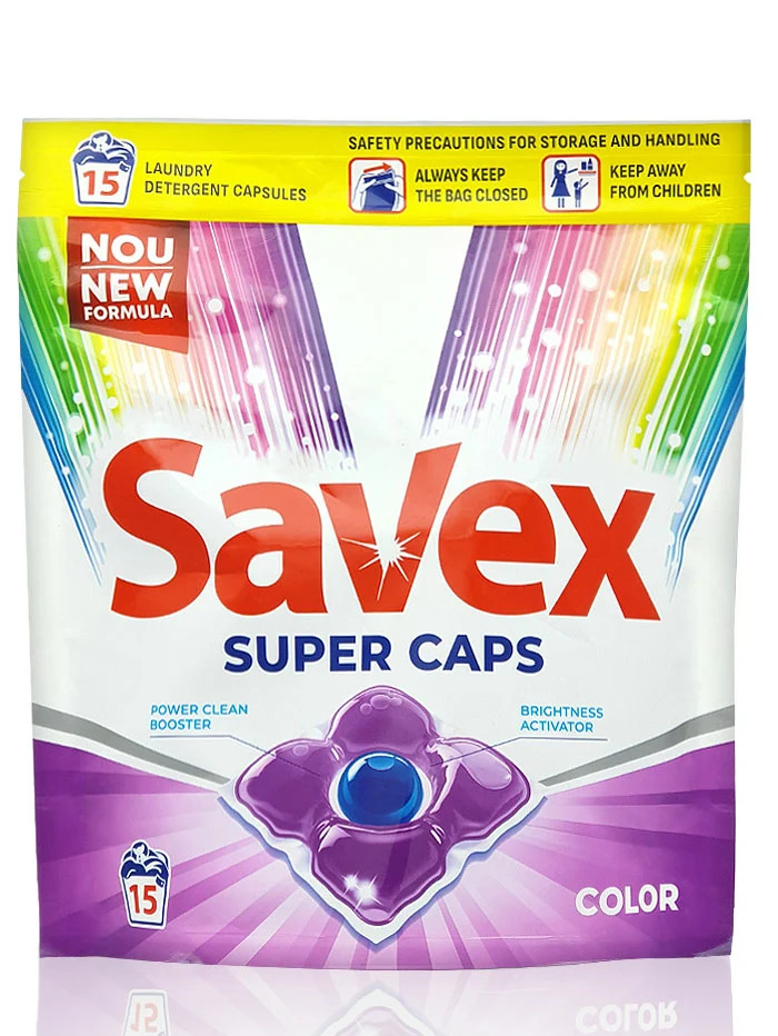 Savex detergent capsule 15 buc color