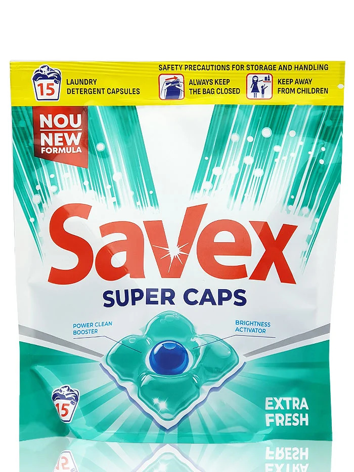 Savex detergent capsule 15 buc extra fresh