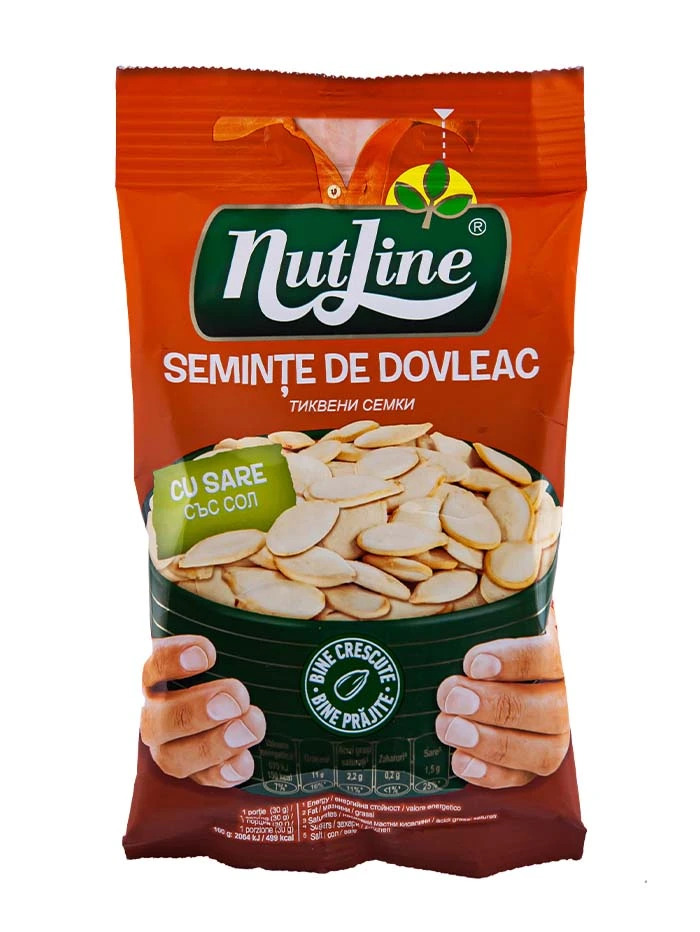 Nutline Seminte de dovleac sarate si prajite 45 g