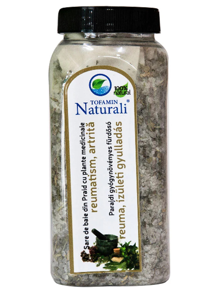 Tofamin Naturali Sare de baie cu plante medicinale 800 g Reumatism,Artrita importdirect.ro imagine