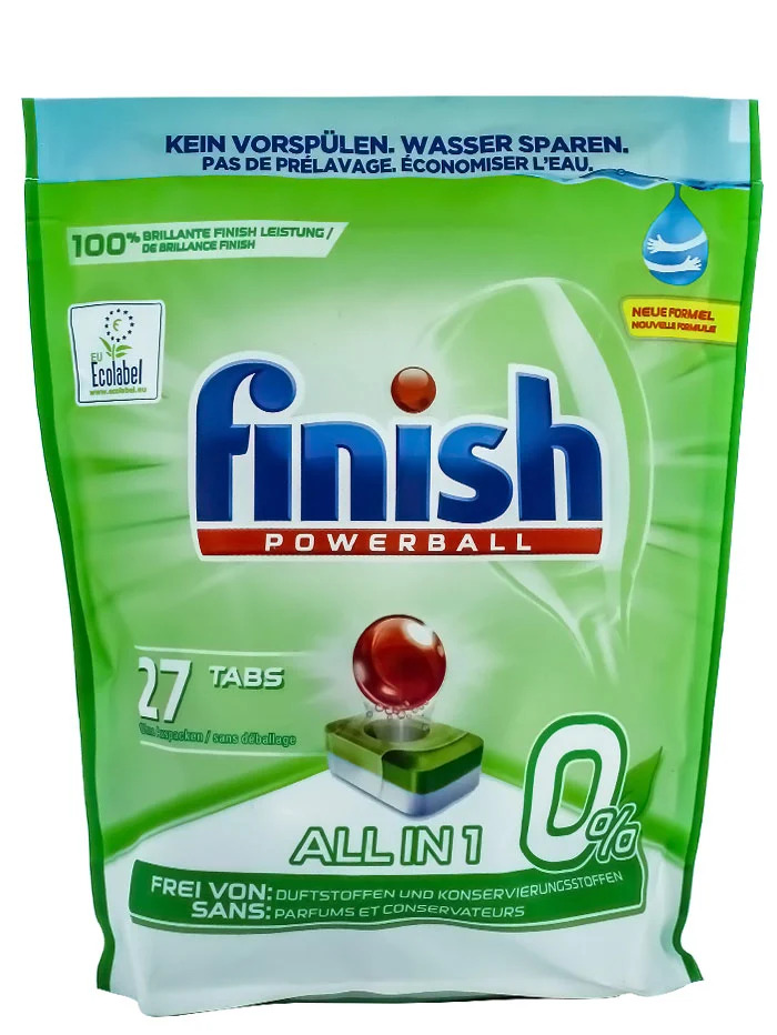Finish tablete pentru masina de spalat vase 27 buc all in1 o% powerball