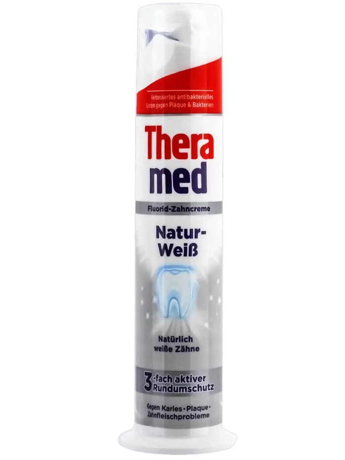 Theramed pasta de dinti cu pompa 100 ml natur-weiss