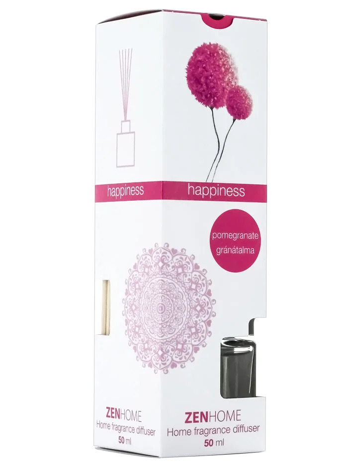 Zenhome odorizant camera cu bete 50 ml happiness pomegranate