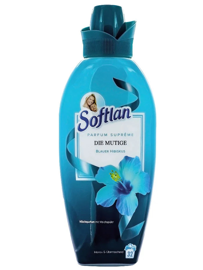 Softlan balsam de rufe 800 ml 32 spalari blauer hibiskus