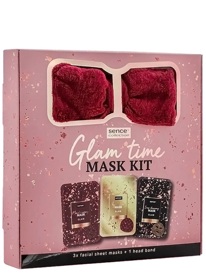 Sence collection caseta femei:masca de fata 3x23 ml+bentita glam time