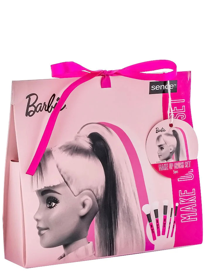 Barbie set pensule pentru machiaj 5 buc/set