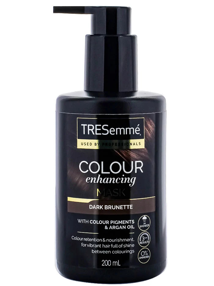 Tresemme masca de par pentru par vopsit cu pompa 200 ml dark brunette