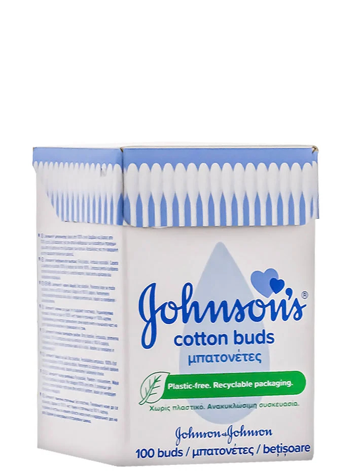 Johnson's baby betisoare igienice din bumbac 100 buc