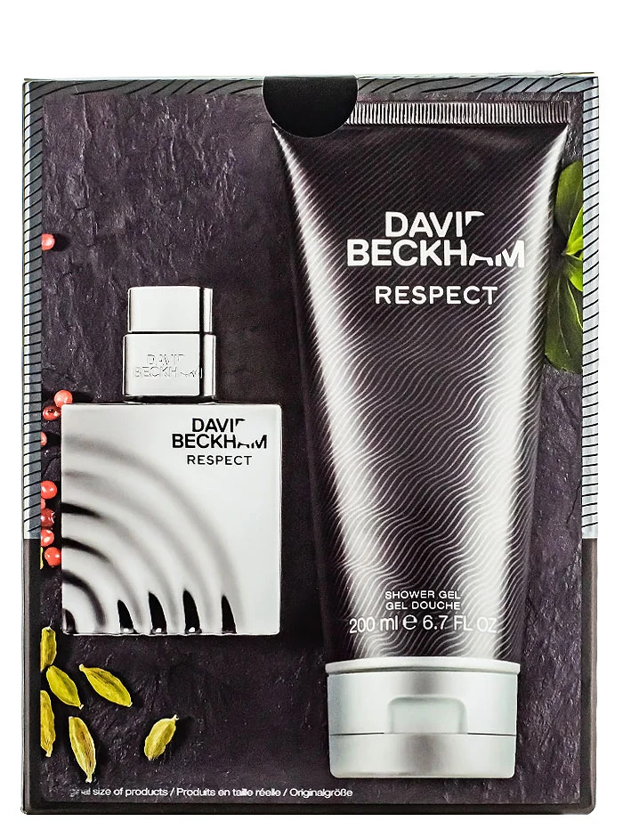 David beckham caseta barbati:parfum+gel de dus 40+200 ml respect